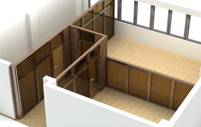 خرید پارتیشن شیشه ای دو جداره